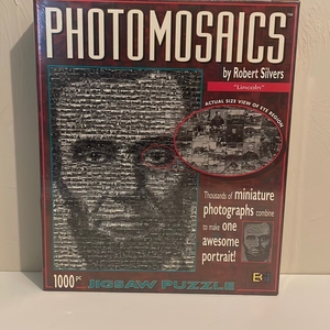 Photomosaics By Robert Silvers "Lincoln" New Jigsaw‎ Puzzle